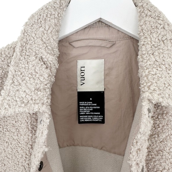 Vuori • Sycamore Sherpa Shirt Jacket Dark Salt Beige - Picture 3 of 14